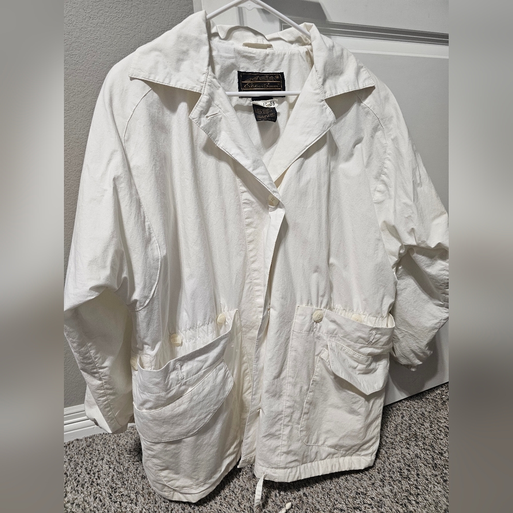 Vintage Eddie Bauer, Button Down, Jacket White